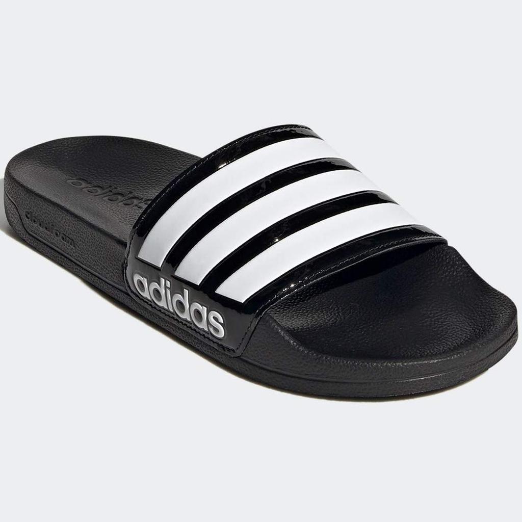 Adidas Adilette Шлепанцы для душа W ADILETTE SHOWER SLIDES Основной белый FZ2852 Оригинальный продукт Adidas Japan [Adidas] Черный/Обувь 27.0см