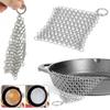 Cleaning Circular Ring Square Cookware Stainless Steel Pan Brush Kitchen Tool Cast Iron Cleaner