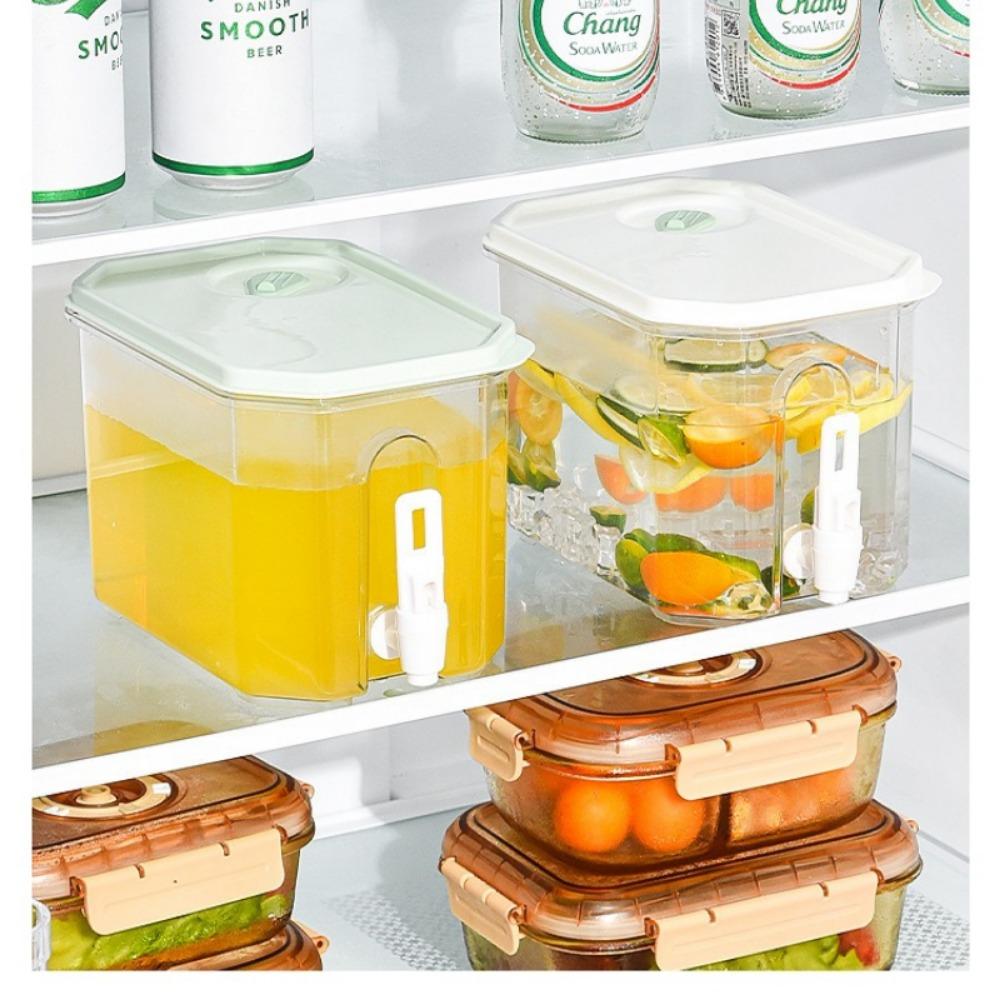 3.5L Cold Water Bucket Summer Dispenser Water Kettle Refrigerator Jug Fruit Juice Drink Container