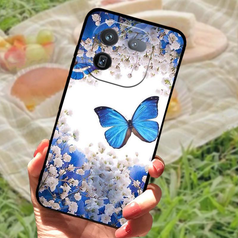 Чехол для Vivo IQOO 12 Pro Мягкий Мраморный Черный Силиконовый Задняя Крышка Телефона Для Vivo IQOO 12 Pro Чехол Крышка IQOO12 Pro Coque Funda