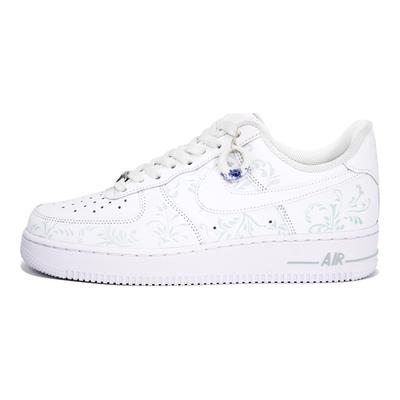 Air Force 1 07 Wan Hua Nong, Теплые Сине-Белые Фарфоровые Нескользящие Низкие Скейтбордические Кроссовки CW2288-111(Команда113-)