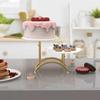 Metal Round Cupcake Dessert Stand Cake Stand,Cake Display Holder Cookies Fruit Serving Tray Decor for Wedding Party Birthday