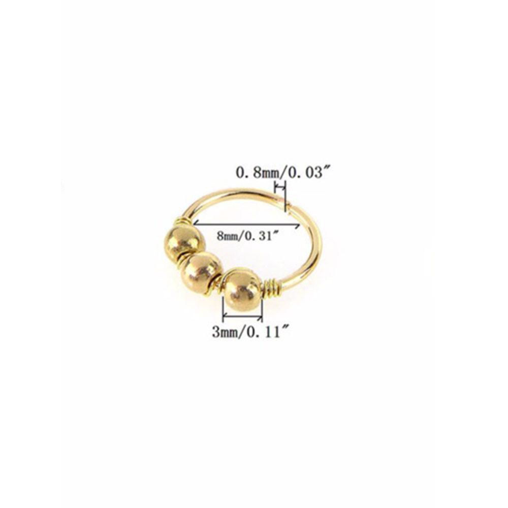 Козелок Перегородка Бровь Хрящ Завиток Ноздря Кольцо Губа Серьга Круглые Бусины Нос Кольцо Пирсинг Тела