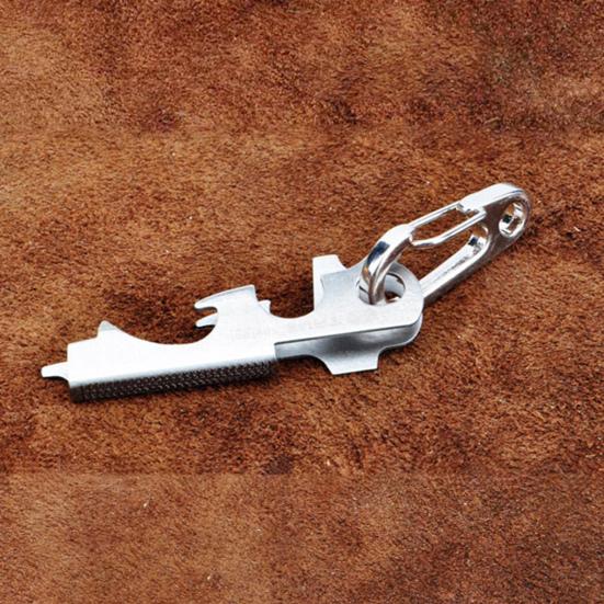 Вешалка для инструментов 8 в 1, брелок из нержавеющей стали, универсальный легкий антикоррозийный инструмент для наружного или повседневного использования