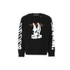 Off-White White Graffiti Long Sleeve Sweatshirt Men Tops Black OMBA037R20E300091001