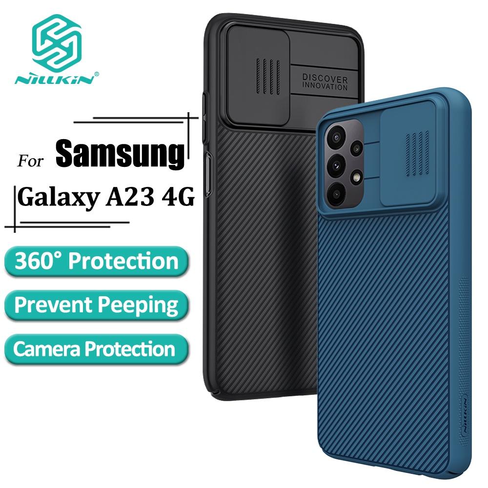 NILLKIN Чехол CamShield для Samsung Galaxy A23 4G, защитный слайдер для камеры, роскошный жесткий противоударный чехол из ПК