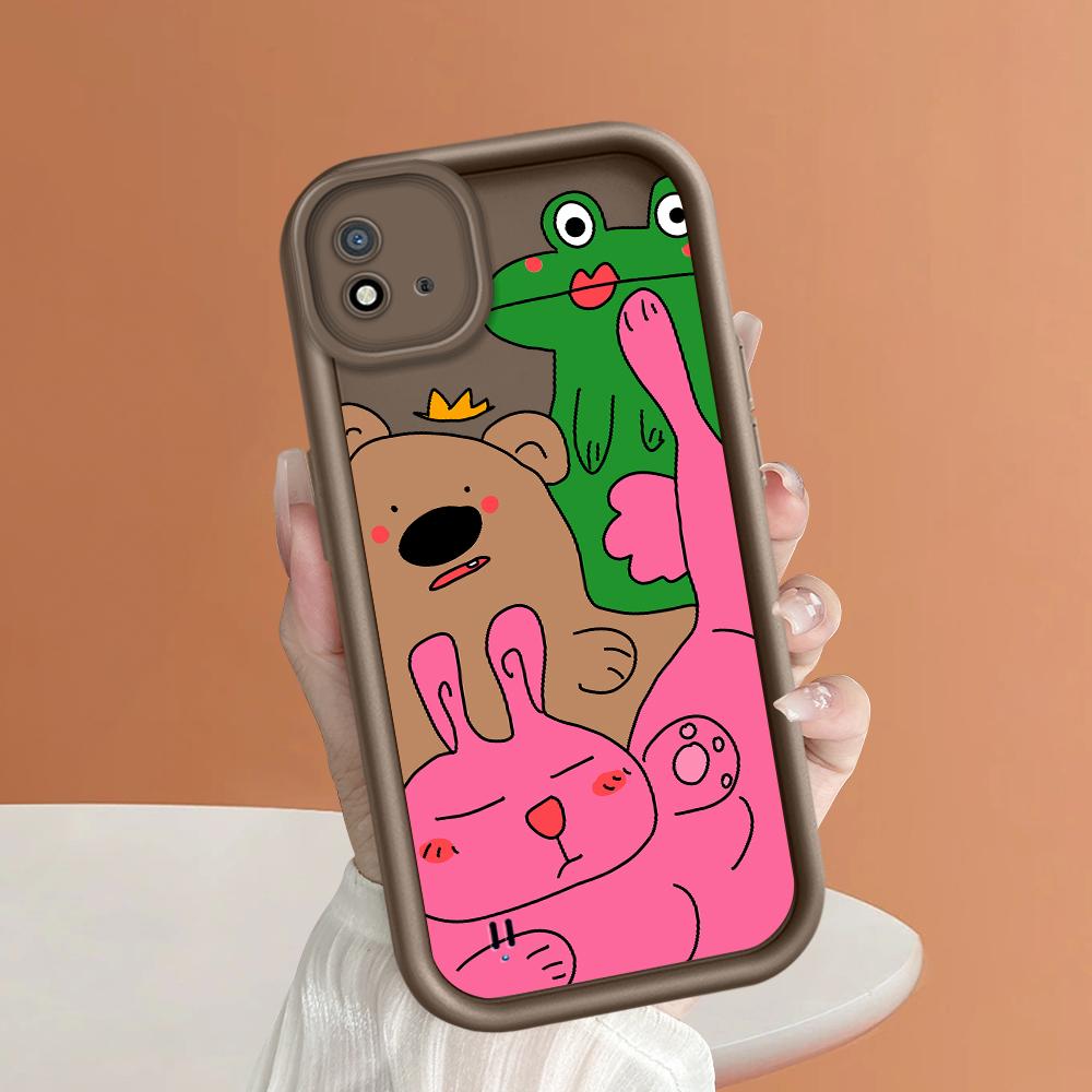 Мягкий силиконовый квадратный чехол с рисунком лестницы для телефона, полное покрытие, противоударный защитный резиновый чехол для камеры для OPPO Realme