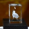 Crystal Heart Model Cube 3D Laser Engraved Anatomical Figurines Medical Science Souvenir Gifts Home Decoration Paperweight