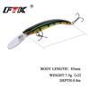 1 шт. 8,5 см/7,5 г FTK 7 цветов воблер гольян рыболовная приманка бионическая приманка для окуня и щуки