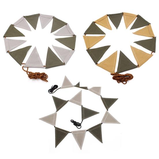 1 комплект гирлянды для кемпинга, простая установка, флажки с регулируемым расстоянием, баннер