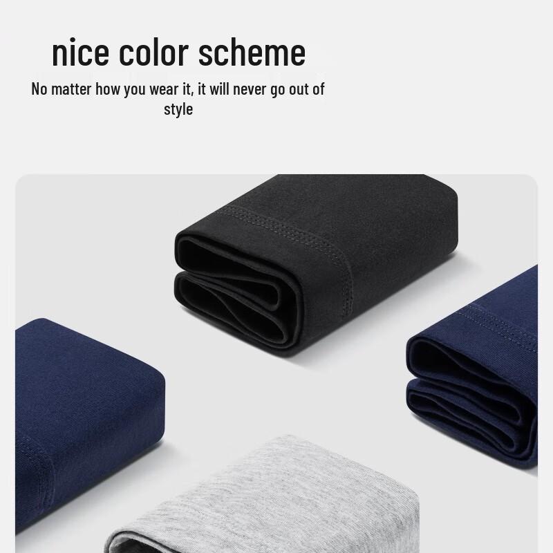 SEPTWOLVES Мужские антибактериальные хлопковые боксеры-брифы с принтом букв, 3 шт.