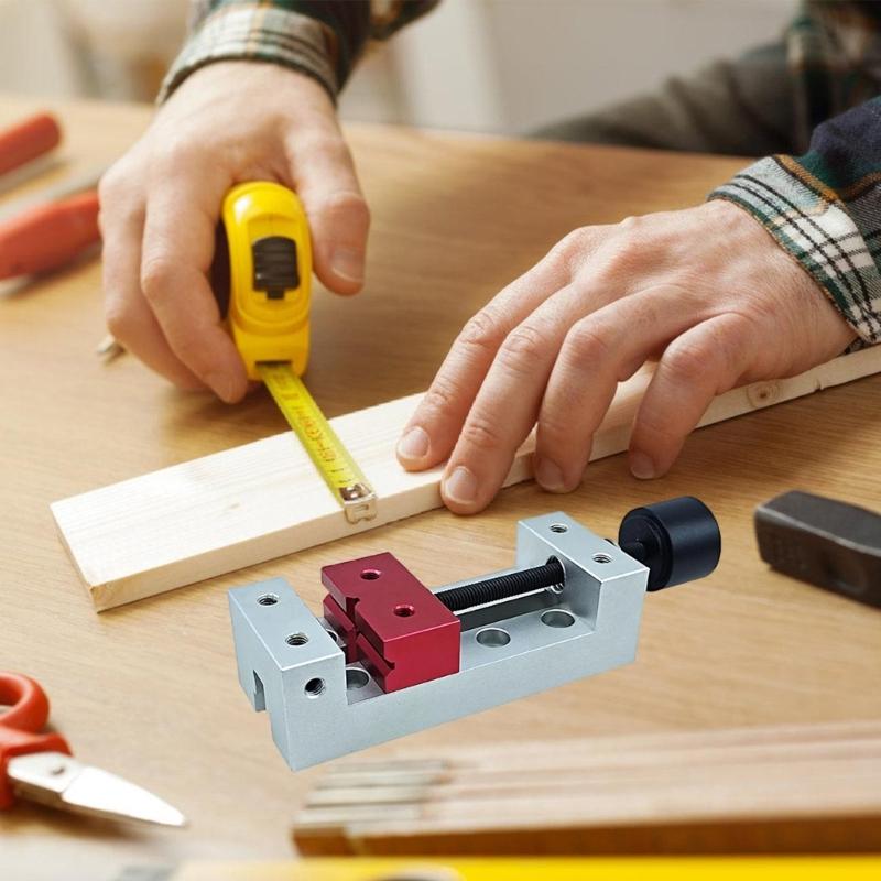 Sturdy Machines Vise Tool Aluminum Flat Clamp Mini Drill Press Vice Benches Vise for Parallel Table and DIY Carving