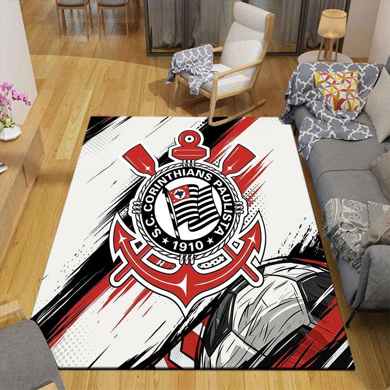 Bologna2 Flannel Pattern Square Carpet,Area Rug,Carpet Rug for Living Room Bedroom Sofa Playroom Decor,Non-slip Floor Mat