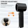 Electric Air Duster Max.1400g Blowing Force Brushless Motor Stepless Wind Speed Adjustable Turbo Fan Built-in 8000mAh Rechargeable Battery Safety