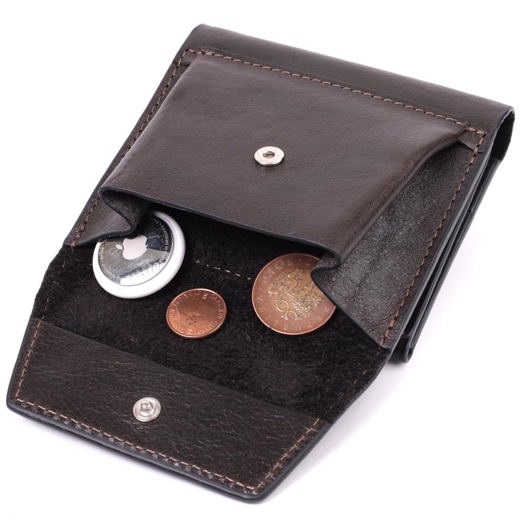 Luxury Wallet with Many Compartments Made of High-quality Genuine Leather GRANDE PELLE Wallet 22574 Brown