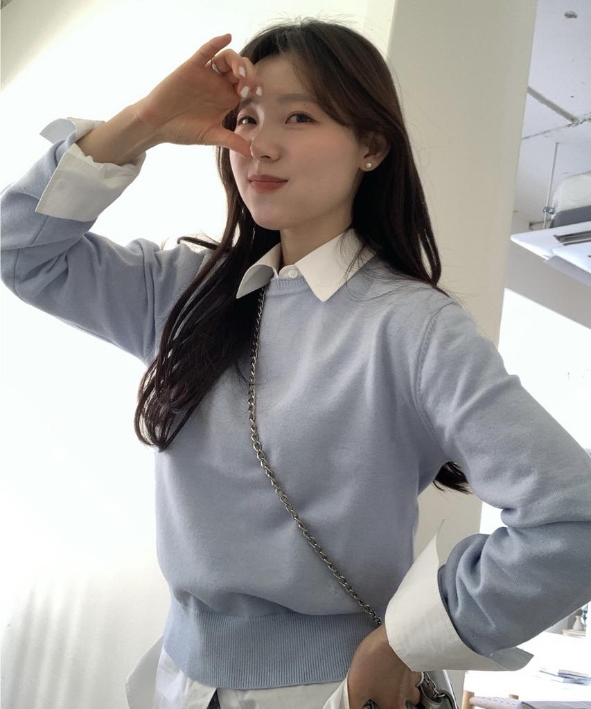 KNIZURE Daily Soft Round Bell Pullover_5 Colors
