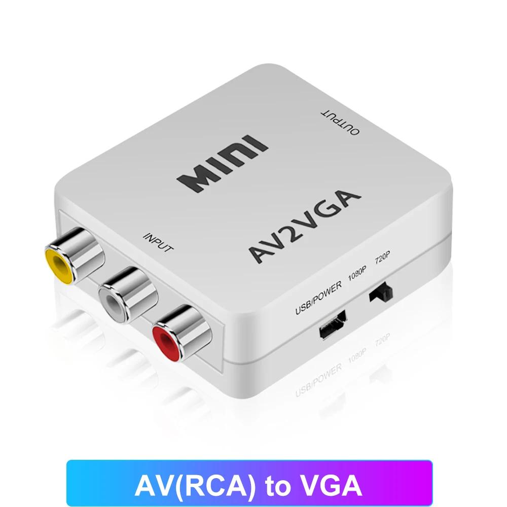 Адаптер HDMI Адаптер HDMI к AV RCA Адаптер HDMI к VGA к HDMI Конвертер AV к VGA VGA к AV RCA для Xbox360 DVD PS3