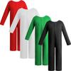 Kids' Solid Color Performance Costumes Jumpsuit for Role Play: Red, White, Black, Green - Kindergarten Performance