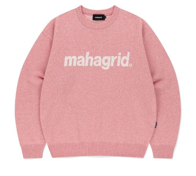 Stray Kids Коллаборация Stray Kids и Mahagrid, ТРИКОТАЖНЫЙ СВИТЕР С ЛОГОТИПОМ BASIC