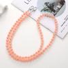 Anti Loss Candy Color Beaded Crossbody Chain Long-style Phone Neck Straps  Earphone Case Strap