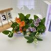Flower Artificial Jasmine Potted Plant With Rain Flower Stone For Decor Interior