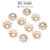 100pcs/lot Silve Gold Rhodium Bulk Flowers Beads Caps 11 14 Mm Spacer Loos Charm Bead Cap For Jewelry Making Findings Supplies