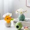 1 шт. красочная керамическая ваза декор комнаты цветок бутылка настольный орнамент твердые горшки для гидропоники