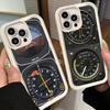 Aircraft Instrument Cockpit Radar Phone Case for iPhone 16 17 Air 16E 15 Pro Max 14 Plus 13 12 Mini Capa Soft Shell Silicone Fun