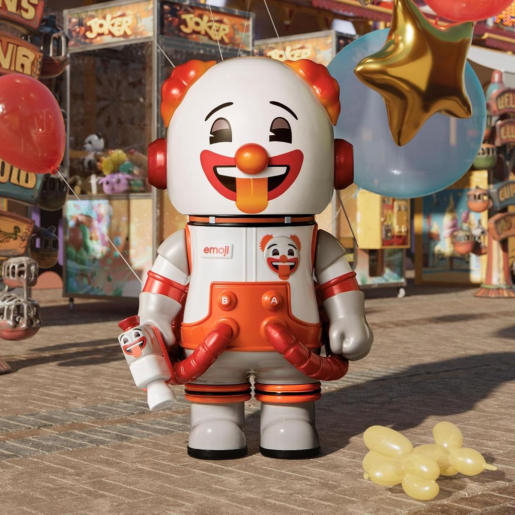 POP MART MEGA Space Molly 100% × Серия Emoji, Фигурки-сюрпризы Molly, Праздничные подарки на день рождения для девочек и мальчиков, Одиночная коробка