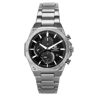 Edifice Slim Line Chronograph с сапфировым стеклом, аналоговым серым циферблатом, солнечные EFS-S570DC-1A 100M мужские часы