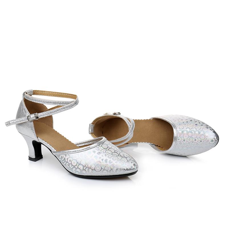 Модные женские туфли для латинских танцев с закрытым носком, танго, вальс, мамбо, румба, самба, профессиональная обувь для тренировок на мягкой подошве