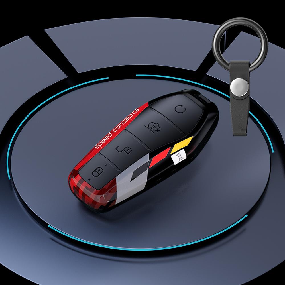 Чехол-брелок для ключа автомобиля с граффити для Byd Tang Ev600 Han Ev Yuan Atto 3 Song Plus Pro Max Dmi Qin Автоаксессуары