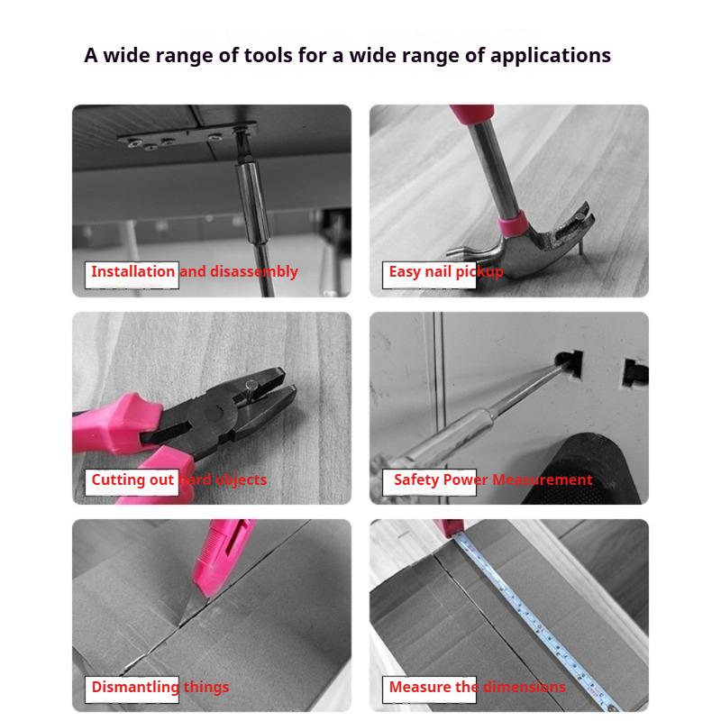 Мини Многофункциональный Аппаратный Ручной Инструмент Набор Домашний Ремонт Сделай Сам КомбоИнструменты Плоскогубцы Молоток Отвертка Набор