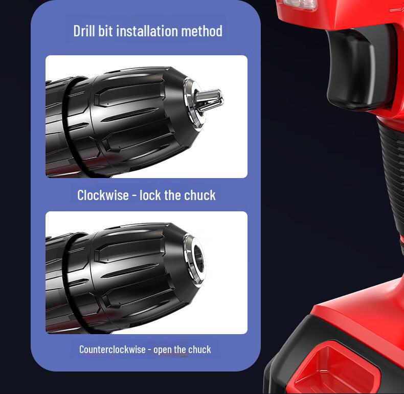 Multipurpose Lithium Electric Screwdriver Set with Rechargeable Hand Drill - Household Tool Box for DIY Projects.