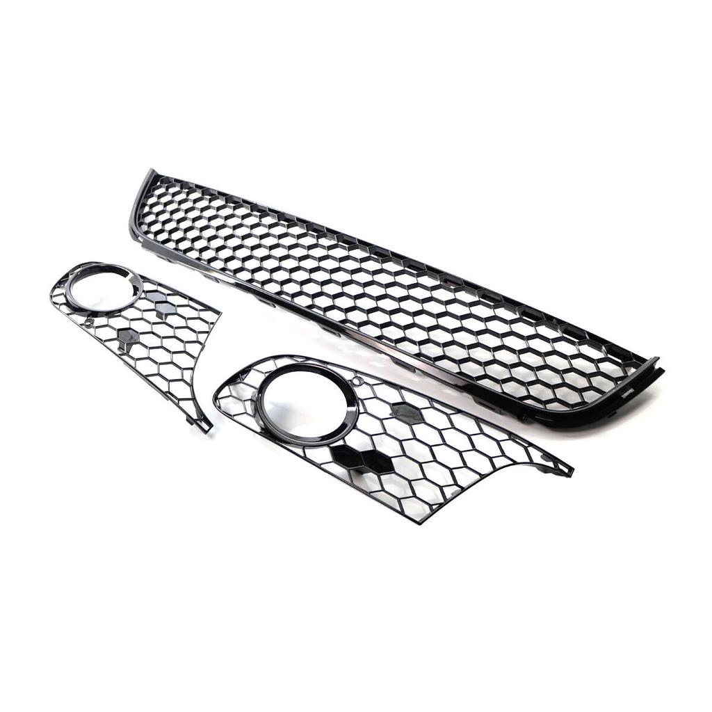 Сотовая передняя центральная нижняя часть бампера сетка решетка противотуманная фара для VW Golf MK6 2009-2013 противотуманная фара вентиляционная решетка сетка решетка крышка