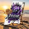 NFL Print Beach Towel Design, Soft, Lightweight. for Home Bathroom, Spa, Pool, Yoga, Surfing, Camping, Gift for Family, Friend