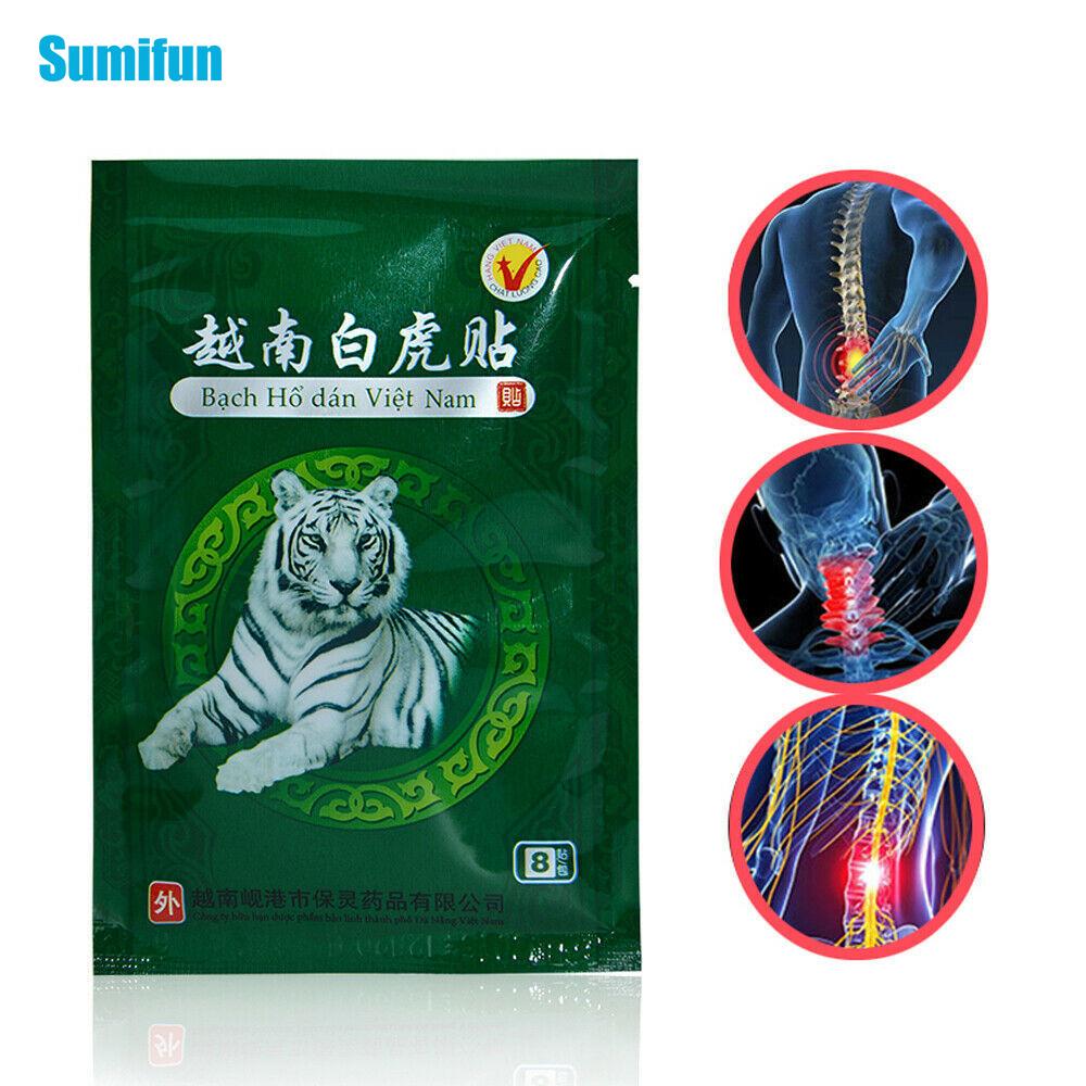 Sumifun 8/16/24 шт., вьетнамский бальзам с белым тигром, пластырь от боли в мышцах, плечах, шее, артрите, китайский травяной медицинский пластырь