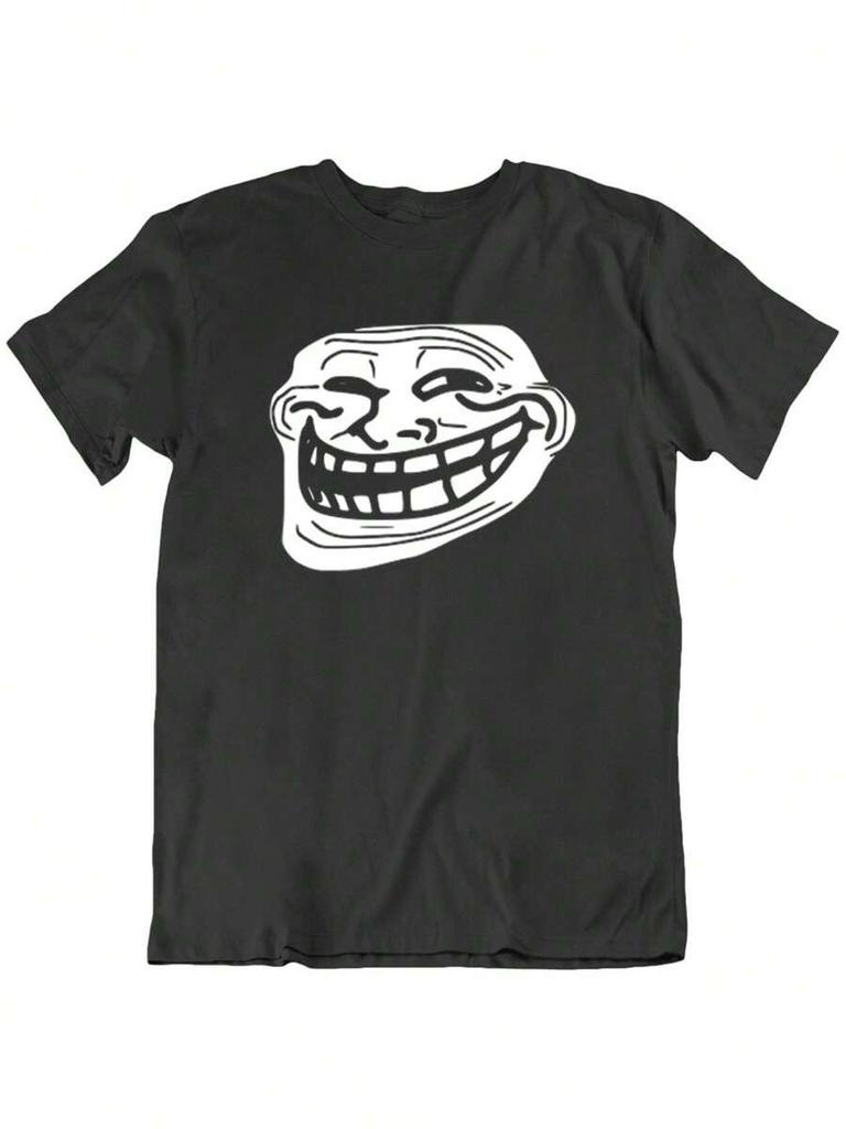 Графические унисекс футболки с мемами Troll Face