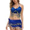 Tassel Latin Dance Top Shiny Stage Performance Top Charming Sequins Crop Top  Festivals