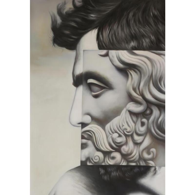 Знаменитая картина Смешной портрет Давида Скульптура Холст Живопись Настенное искусство Гостиная Спальня Фреска Декоративный плакат и принты