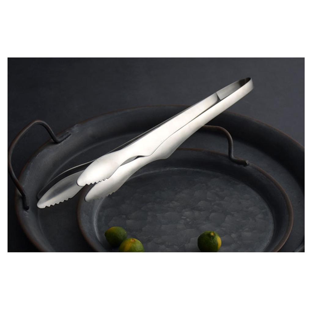 Barbecue Tong Lengthen Rustproof Stainless Steel Baking Cooking Tong for Kitchen Stir Frying