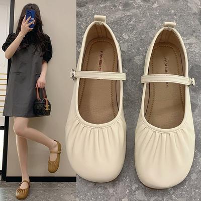 Туфли Мэри Джейн из сои с мягкой подошвой, женские, весенние и летние, туфли для бабушек, нескользящие, мягкие, одинарные туфли, женские