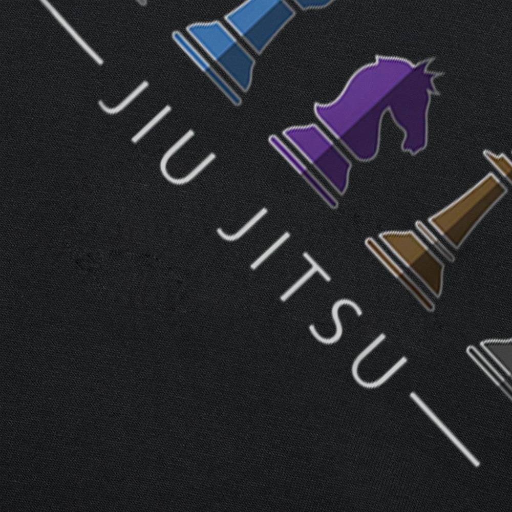 BJJ Бразильское Джиу-Джитсу Шахматный Пояс Футболки Бойца Графический Хлопок Уличная Одежда Короткий Рукав Подарки на День Рождения Летняя Футболка