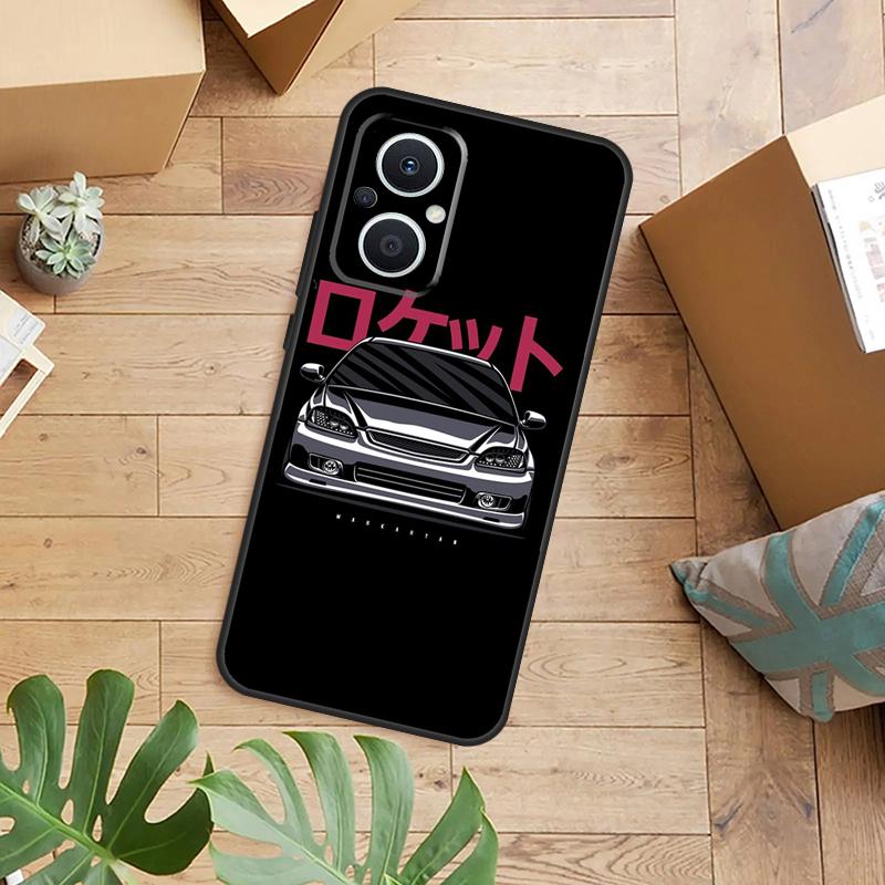 Чехол для телефона JDM Drift со спортивным автомобилем для OPPO Reno 14 13 11 12 F 10 Pro 8T 7 8 Lite OPPO Find X9 X8 X5 Pro Задняя крышка