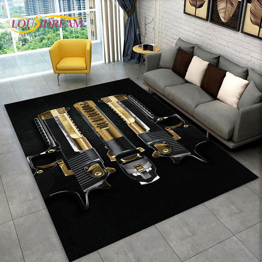CS, USP, AK, M4, AWP, коврик для винтовки, пистолета, пистолета, ковер для дома, гостиной, спальни, дивана, коврик для двери, декор, нескользящий напольный коврик
