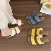 Bohemian Slippers Women's Summer Wear New Retro Woven Vacation Style Fairy Beach Slope Heel Thick Bottom Sandals