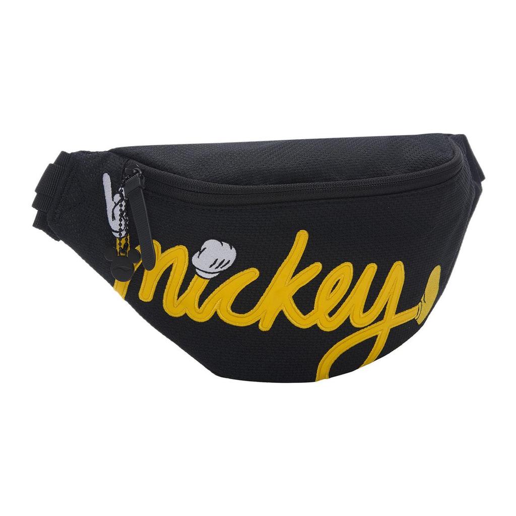 New LiNing Disney Collaboration Fabric Shoulder Bag Crossbody Bag Fanny Pack Unisex Black & Yellow ABLS087-1