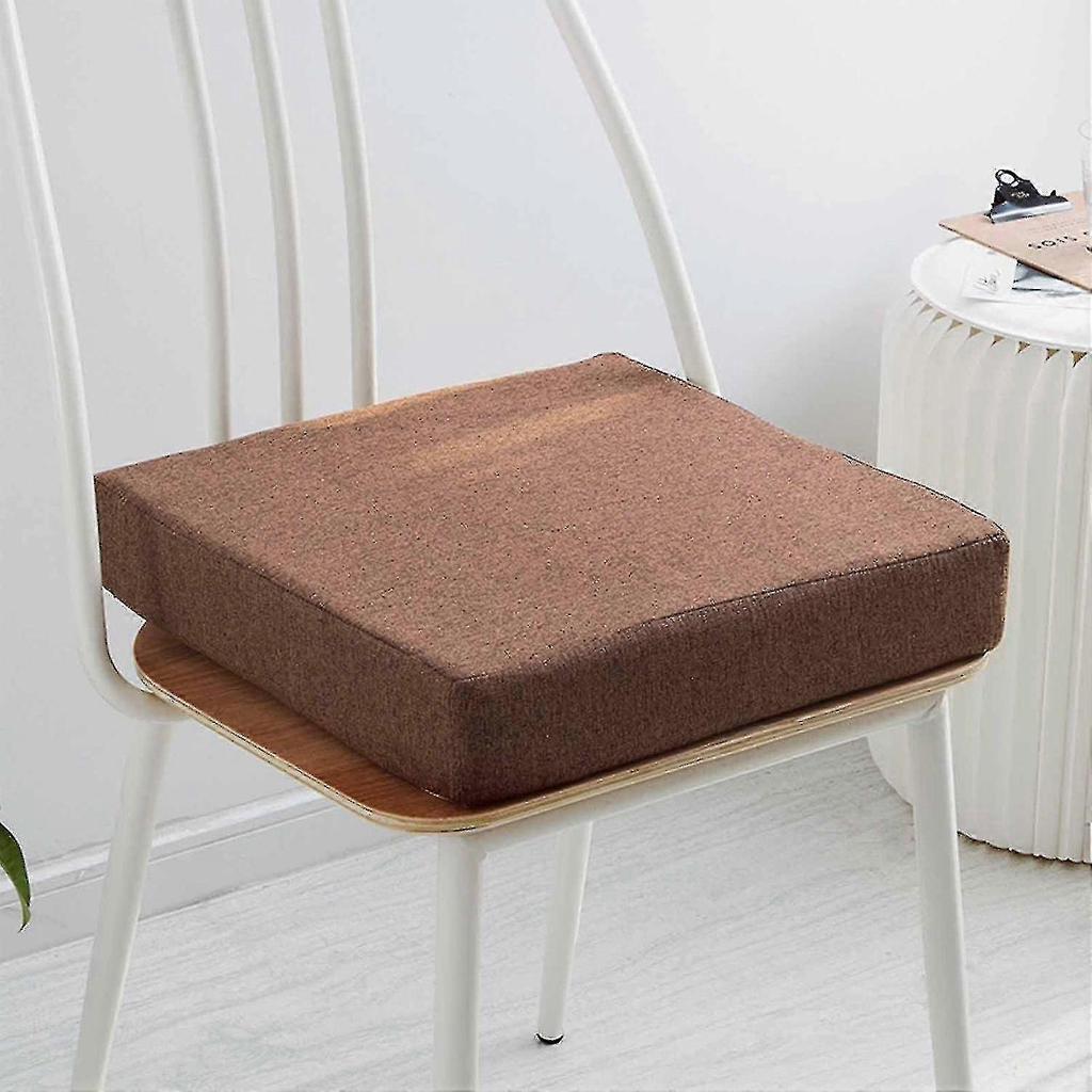 High Density Foam Cushion Lightweight Comfortable Sitting Cushion For Home Living Room Dining Chairs-45*45*5cm-Indigo