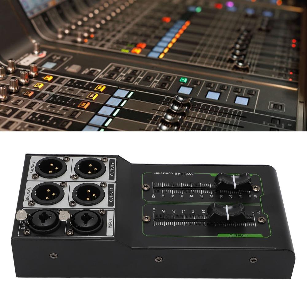 1 Stereo Input + 2 Stereo Output Passive Volumes Controller Studio Audio System