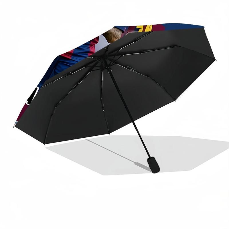 Personalized Name Brazilian football player Print Umbrella, UV Shielding. It Has Eight Sturdy Ribs for Outdoor Use And Perfect As a Holiday Gift